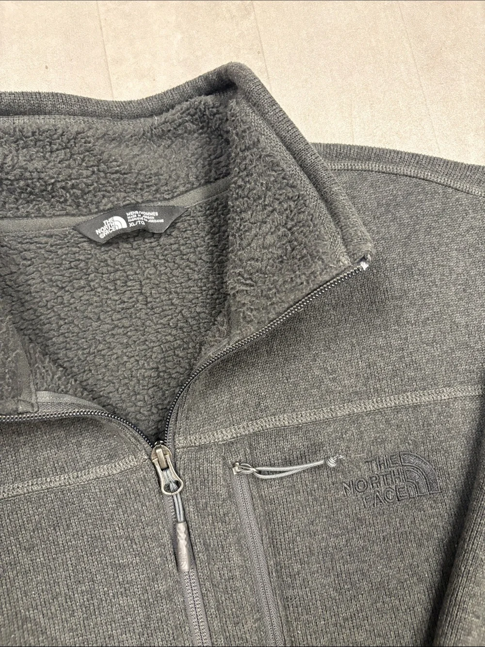 The North Face Gray Quarter Zip Pullover Jacket